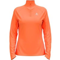 ODLO Damen Midlayer 1/2 zip ESSENTIAL CER, Größe L in Orange