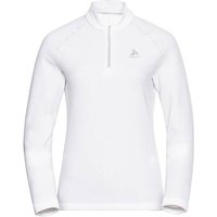 ODLO Damen Pullover Mid layer 1/2 zip RIGI, Größe L in Weiß
