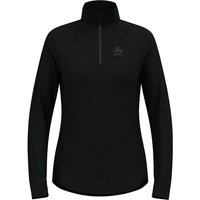 ODLO Damen Rolli Mid layer 1/2 zip BERRA, Größe XL in Schwarz