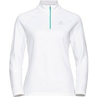 ODLO Damen Rolli Mid layer 1/2 zip BESSO, Größe L in Weiß