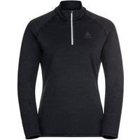 ODLO Damen Rolli Mid layer 1/2 zip BESSO, Größe XL in Schwarz