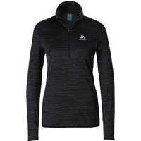 ODLO Damen Rolli Mid layer 1/2 zip STEAM, Größe L in Schwarz