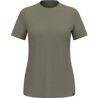 ODLO Damen Shirt MERINO TENCEL PLAIN TEE, Größe L in Braun