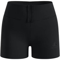 ODLO Damen Tights kurz Da ESSENTIAL SPRINTER, Größe L in Schwarz