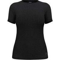 ODLO Damen Unterhemd BL TOP crew neck s/s PERFORMAN, Größe M in Schwarz