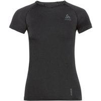 ODLO Damen Unterhemd BL TOP Crew neck s/s PERFORMAN, Größe S in Schwarz