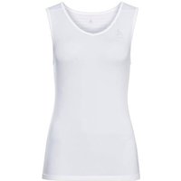ODLO Damen Unterhemd BL TOP V-neck Singlet PERFORMA, Größe S in Weiß