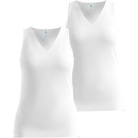 ODLO Damen Unterhemden o.Arm Da ACTIVE LIGHT 2 PACK, Größe M in Weiß