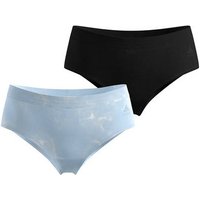 ODLO Damen Unterhosen Boxershorts Da ACTIVE LIGHT GRAPHIC 2 PACK, Größe XS in Schwarz