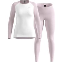 ODLO Damen Unterwäsche/Sets lang Da ACTIVE WARM Special Set, Größe L in Weiß