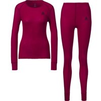 ODLO Damen Unterwäschenset ACTIVE WARM, Größe XL in Rot