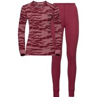 ODLO Damen Wäsche-Set Warm Camouflage, Größe XL in Lila