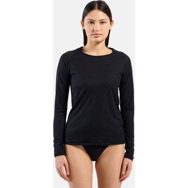 Odlo Funktionsshirt BL TOP crew neck l/s-ACTIVE LIGHT atmungsaktives Funktionsshirt, schnell trocknend, elastische Qualität