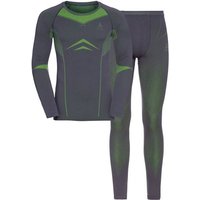 ODLO Herren Funktionswäsche-Set Fundamentals Performance Warm, Größe XXL in Schwarz