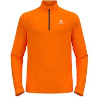 ODLO Herren Midlayer 1/2 zip ESSENTIAL CER, Größe S in Orange