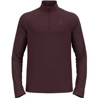 ODLO Herren Midlayer 1/2 zip ESSENTIAL CER, Größe S in Schwarz