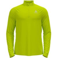 ODLO Herren Midlayer 1/2 zip ESSENTIAL CER, Größe S in Grün