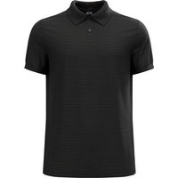 ODLO Herren Polo ASCENT NATURAL, Größe S in Schwarz