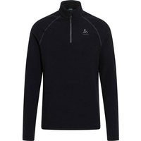 ODLO Herren Pullover Mid layer 1/2 zip RIGI, Größe XXL in Schwarz