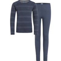 ODLO Kinder Unterwäschenset Set long ACTIVE WARM ECO SET, Größe 104 in Schwarz