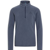 ODLO Mädchen Fleecepullover "Roy Kids Stripe Midlayer 1/2 Zip", Größe 116 in Grau