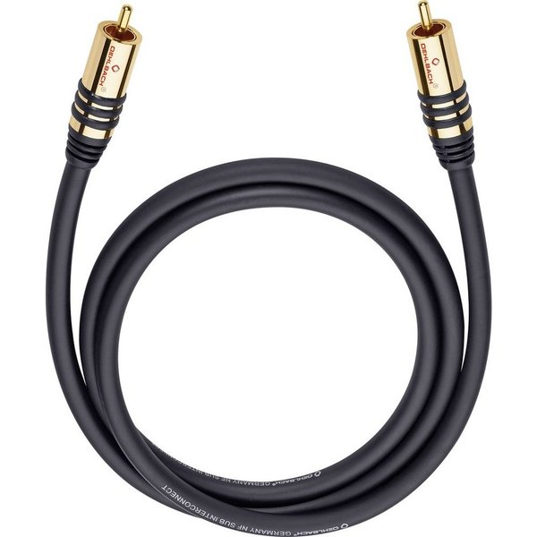 OEHLBACH Cinch Audio Anschlusskabel [1x Cinch-Stecker - 1x Cinch-Stecker] 2.00 Audio- & Video-Kabel, (200.00 cm)
