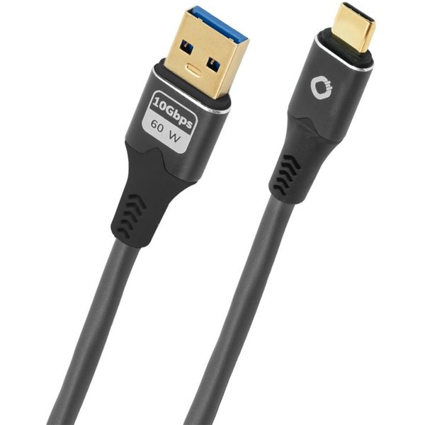 OEHLBACH Pulse AC USB-Kabel, USB 3.2 Gen 1 Typ-A, USB Typ-C (50 cm), Anschlusssockel, Daten- und Ladekabel, Effektive Schirmung