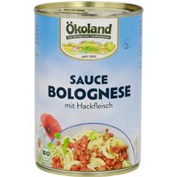 Ökoland Bio-Sauce Bolognese mit Hackfleisch, 400 g