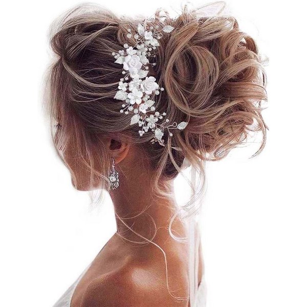 Oemmn Haarspange Blumen-Haarband, schöne Brautjungfern-Tiara