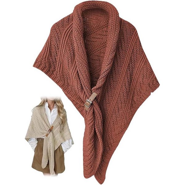 Oemmn Modeschal Damen-Schal, multifunktionaler Dreieckstuch,Poncho, Kopftuch