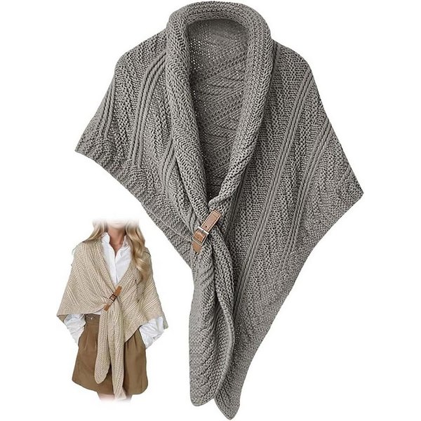 Oemmn Modeschal Damen-Schal, multifunktionaler Dreieckstuch,Poncho, Kopftuch
