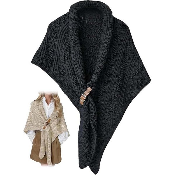 Oemmn Modeschal Damen-Schal, multifunktionaler Dreieckstuch,Poncho, Kopftuch