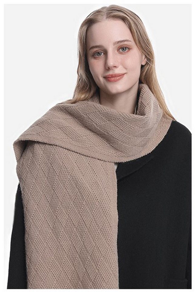 Oemmn Mütze & Schal Damen Winterset 3-teilig, Mütze Schal Handschuhe Set (3-tlg) mit Bommelmütze und Touchscreen-Funktion, Warm gefüttert – Bild 4 von 5