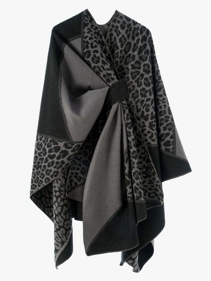Oemmn Poncho Damen Schal,Poncho,Wärmender Schal für alle Jahreszeiten – Bild 2 von 3
