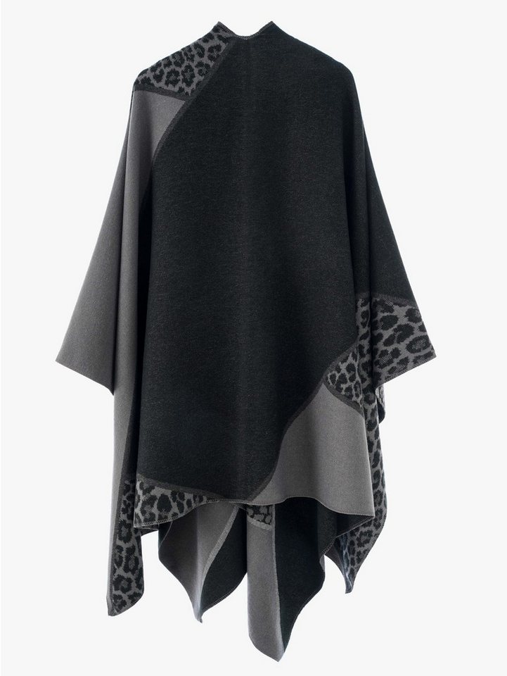 Oemmn Poncho Damen Schal,Poncho,Wärmender Schal für alle Jahreszeiten – Bild 3 von 3