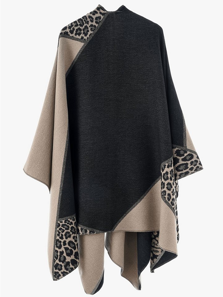 Oemmn Poncho Damen Schal,Poncho,Wärmender Schal für alle Jahreszeiten – Bild 2 von 3