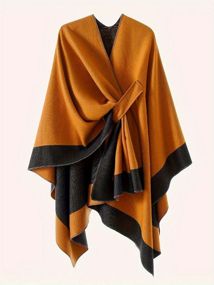 Oemmn Poncho Damen Schal,Poncho,Wärmender Schal für alle Jahreszeiten – Bild 2 von 4