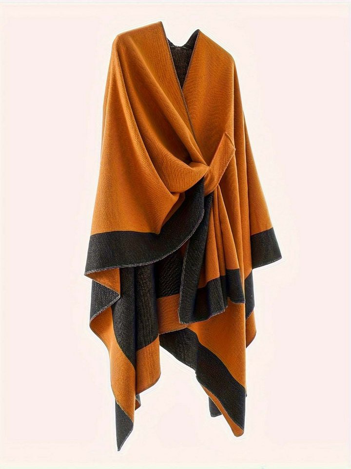 Oemmn Poncho Damen Schal,Poncho,Wärmender Schal für alle Jahreszeiten – Bild 3 von 4