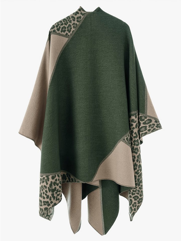Oemmn Poncho Damen Schal,Poncho,Wärmender Schal für alle Jahreszeiten – Bild 2 von 3