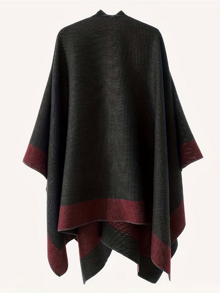 Oemmn Poncho Damen Schal,Poncho,Wärmender Schal für alle Jahreszeiten – Bild 3 von 4