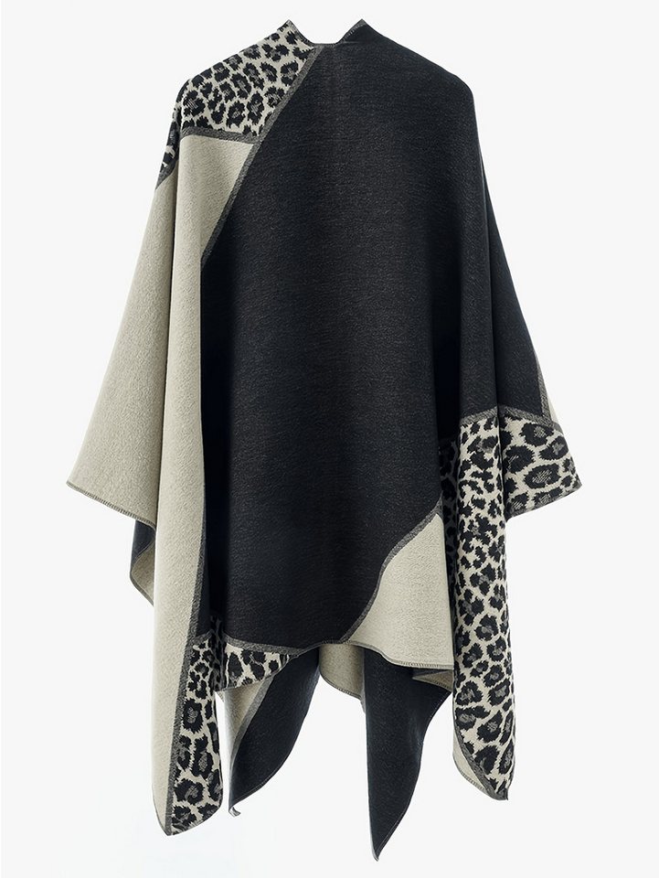 Oemmn Poncho Damen Schal,Poncho,Wärmender Schal für alle Jahreszeiten – Bild 3 von 3