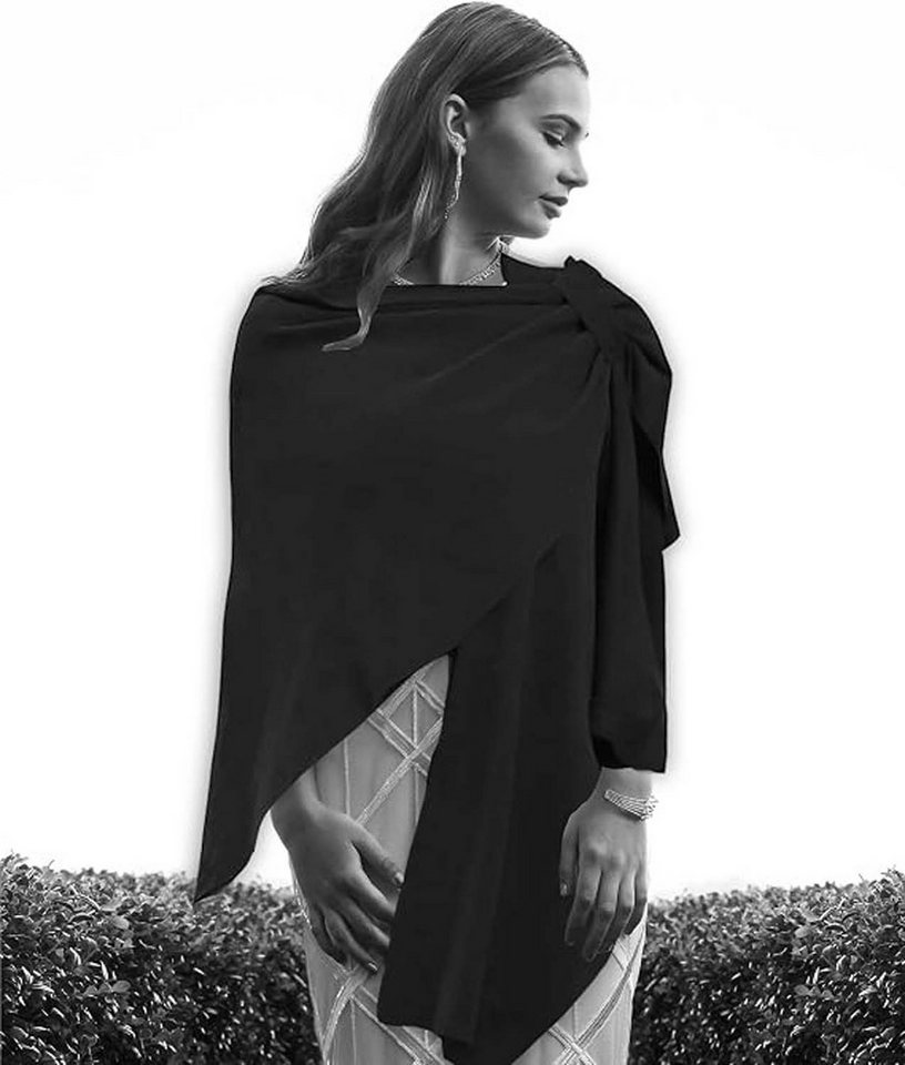 Oemmn Poncho Damen Schal,Poncho,Wärmender Schal für alle Jahreszeiten – Bild 3 von 5