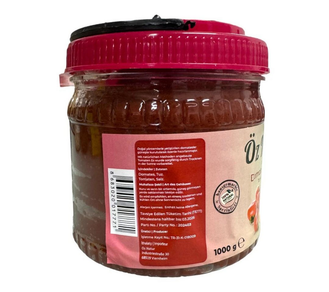 Öz Natur Saucen, Tomatenmark aus Antep 1kg – Bild 2 von 3