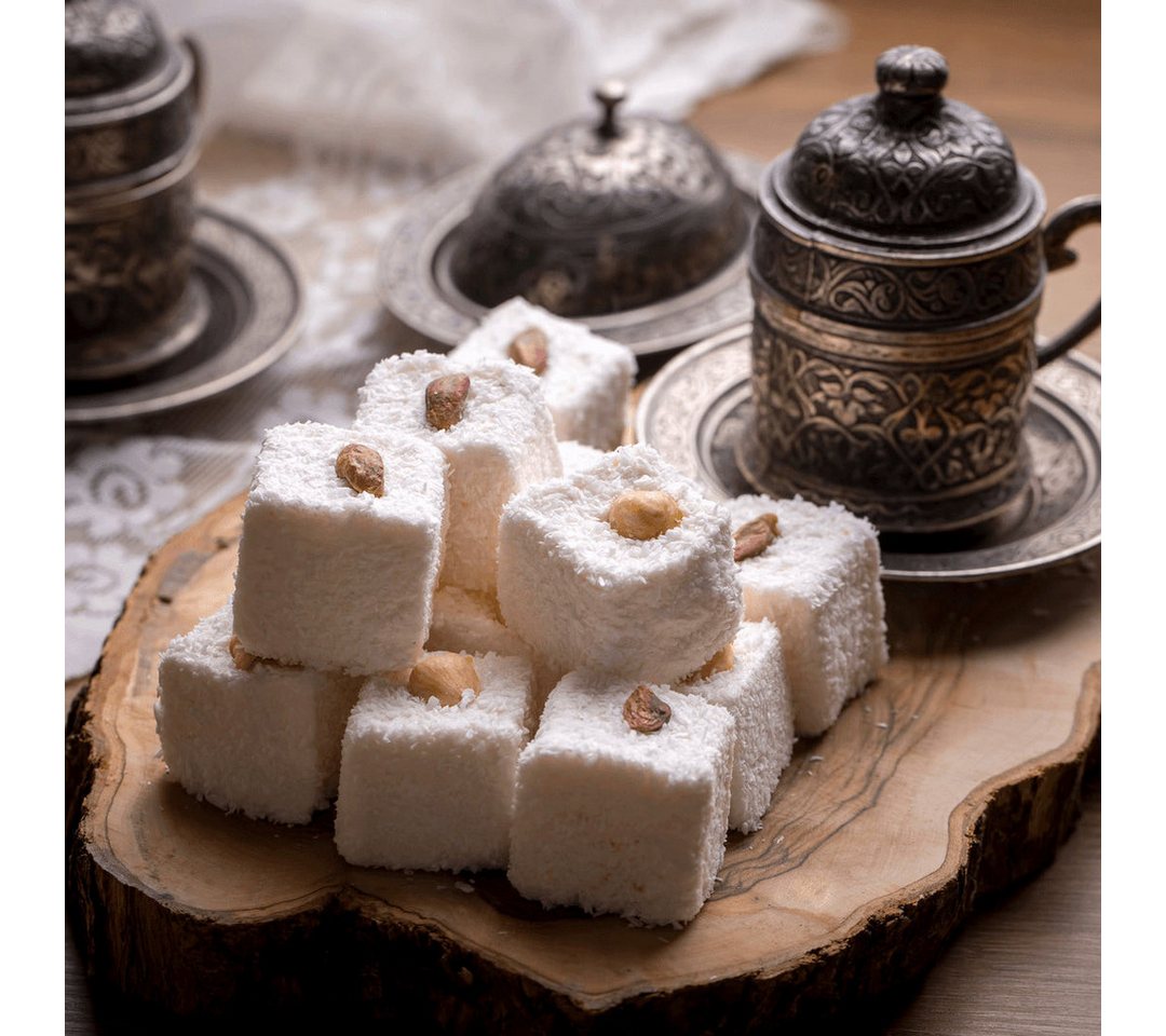 Öz Natur Süßigkeit, Turkish Delight mit Pistazien (Sultan Lokum) 500g – Bild 2 von 4