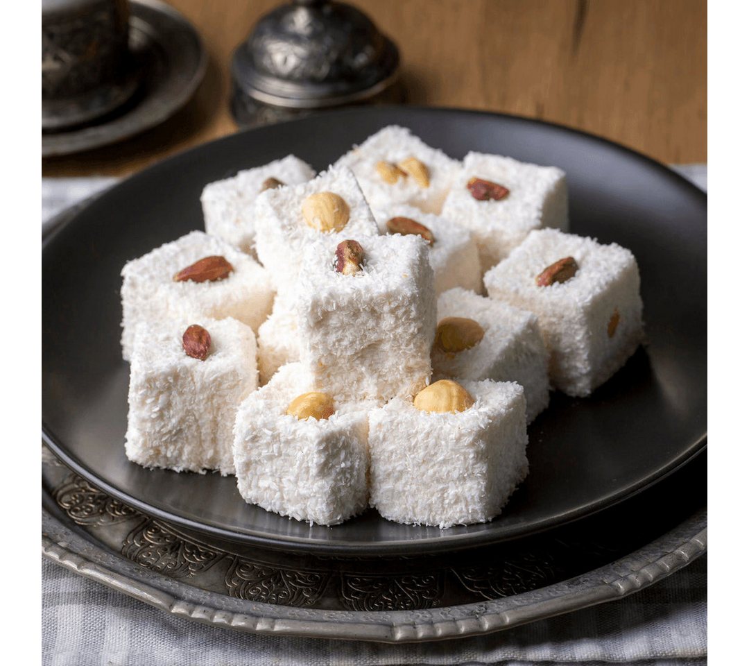 Öz Natur Süßigkeit, Turkish Delight mit Pistazien (Sultan Lokum) 500g – Bild 3 von 4