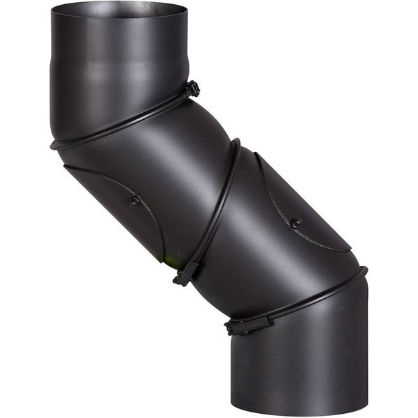 Firefix Ofenrohr FireFix Universalofenrohr-Bogen Ø 150 mm, schwarz