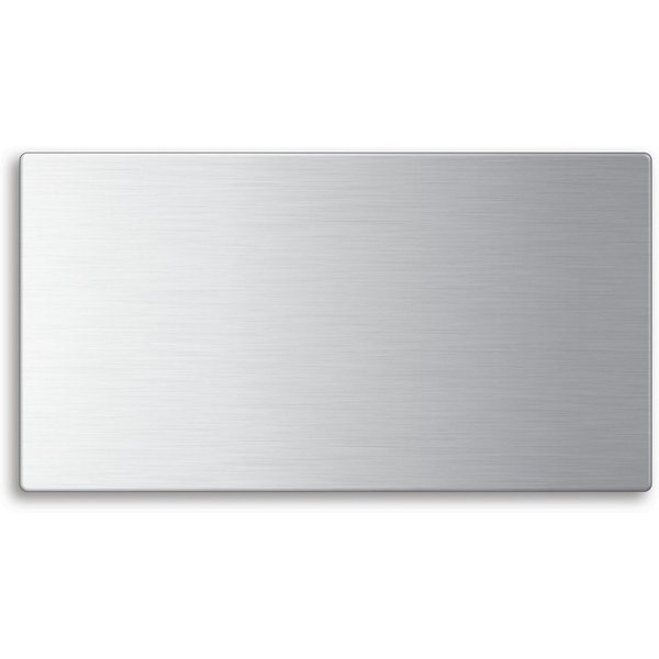 OFFORM DESIGN Metallschild Schild Edelstahl Abdeckung blanko matt gebürstet in 5 Formaten