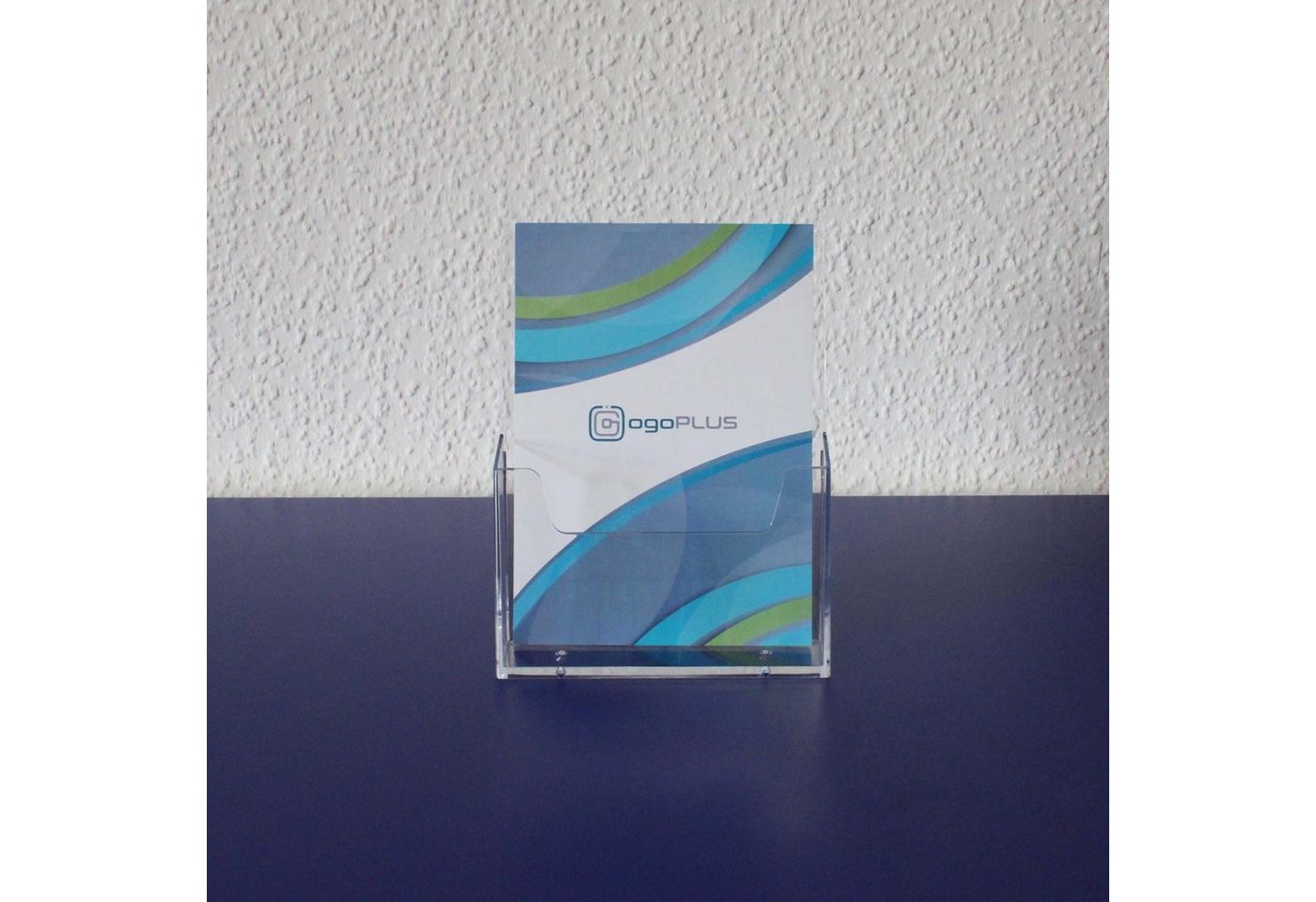 ogoPLUS Zeitungsständer Prospektständer DIN A5 Hochformat Prospekthalter Flyer-Ständer (Prospektbox, Tisch-Aufsteller), Optimale Präsentationsfläche für Ihre Fl – Bild 5 von 5