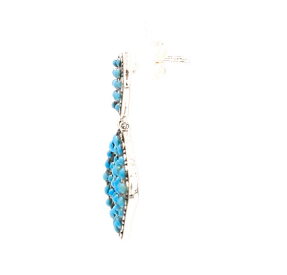Cavill Ohrring-Set Cavill Statement Ohrringe aus 925er Silber mit 3,43 ct blauen Türkisen (2-tlg) – Bild 5 von 5