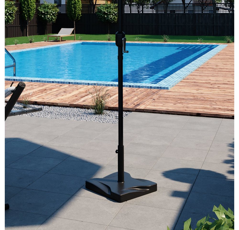 OK-Living Sonnenschirm, Anthrazit, 42 x 42 cm – Bild 5 von 5